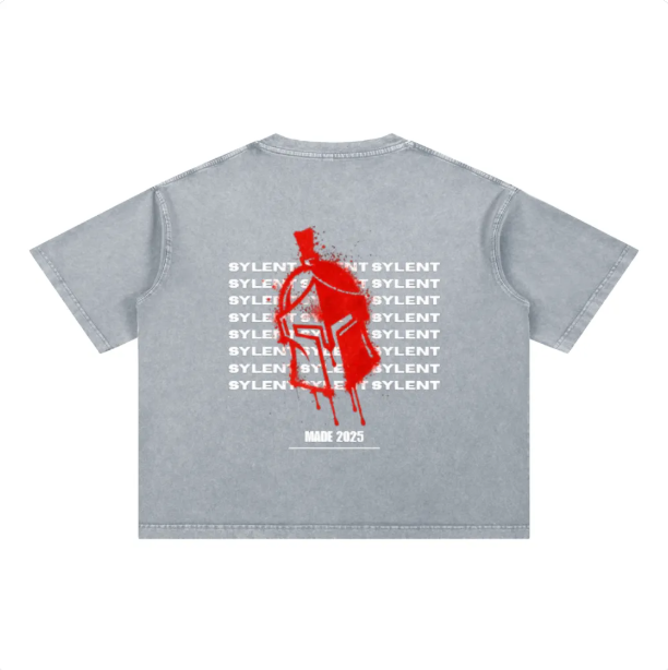 Spray Paint Oversized Short Sleeve