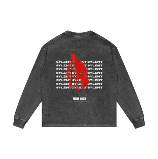 Spray Paint Oversized Long Sleeve