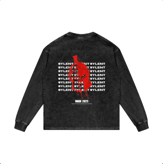 Spray Paint Oversized Long Sleeve