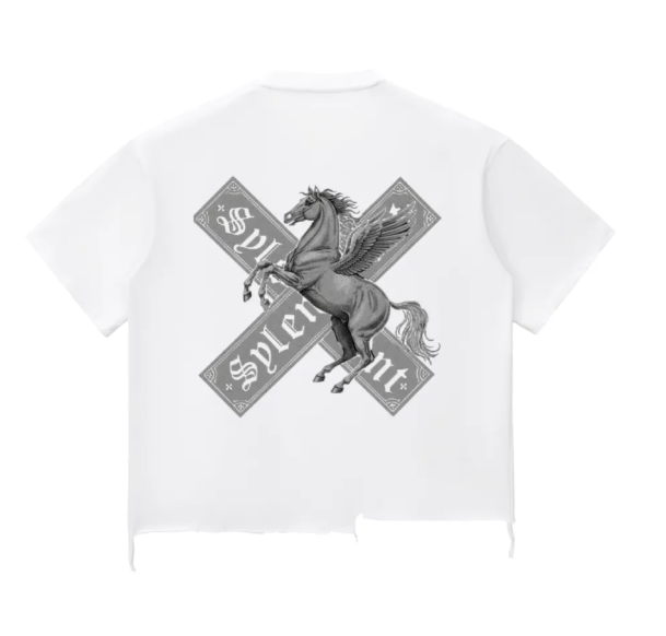 Snow Washed PRANCING Oversized Lifting Tee